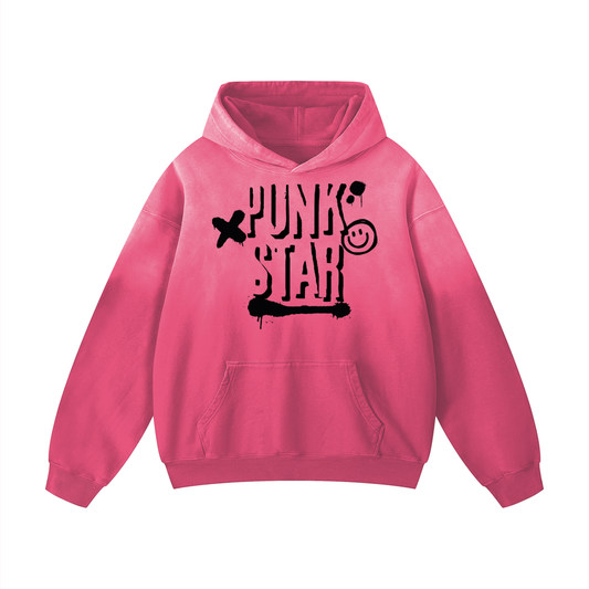 Punkstar heavyweight pink hoodie
